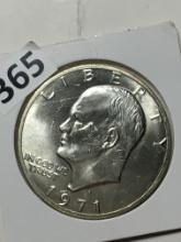 1971 S Eisenhower Silver Clad 