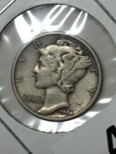 1944 P Silver Mercury Dime 