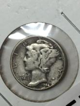 1944 P Silver Mercury Dime 