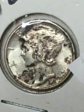 1940 D Silver Mercury Dime 