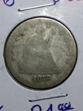 1876 Seated Liberty Quarter