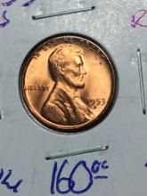 1953 S Lincoln Wheat Cent