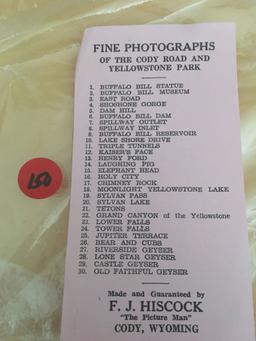 Yellowstone National Park 5 Photos 1947 List Of Accomodations And Services
