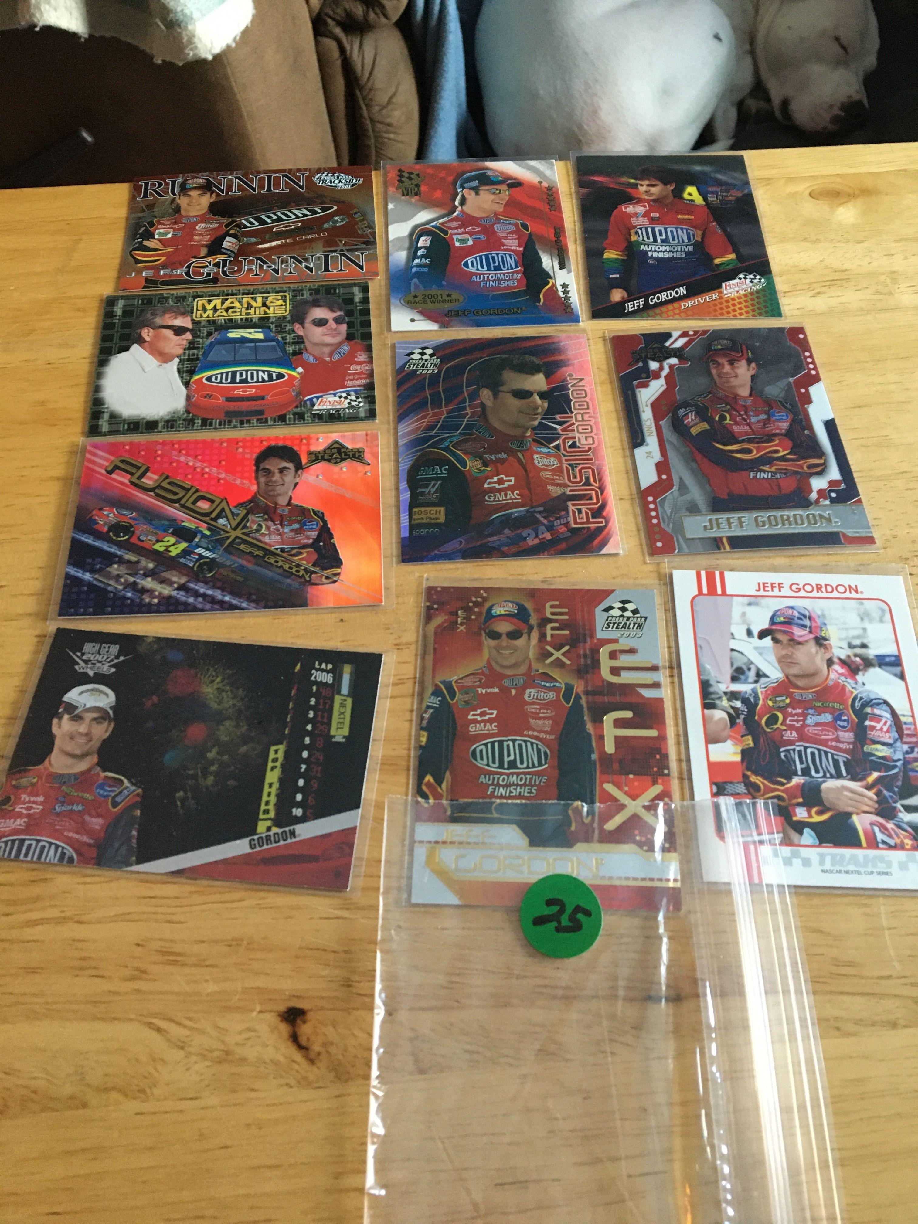 (10) Nascar Trading Cards Misc. Jeff Gordon
