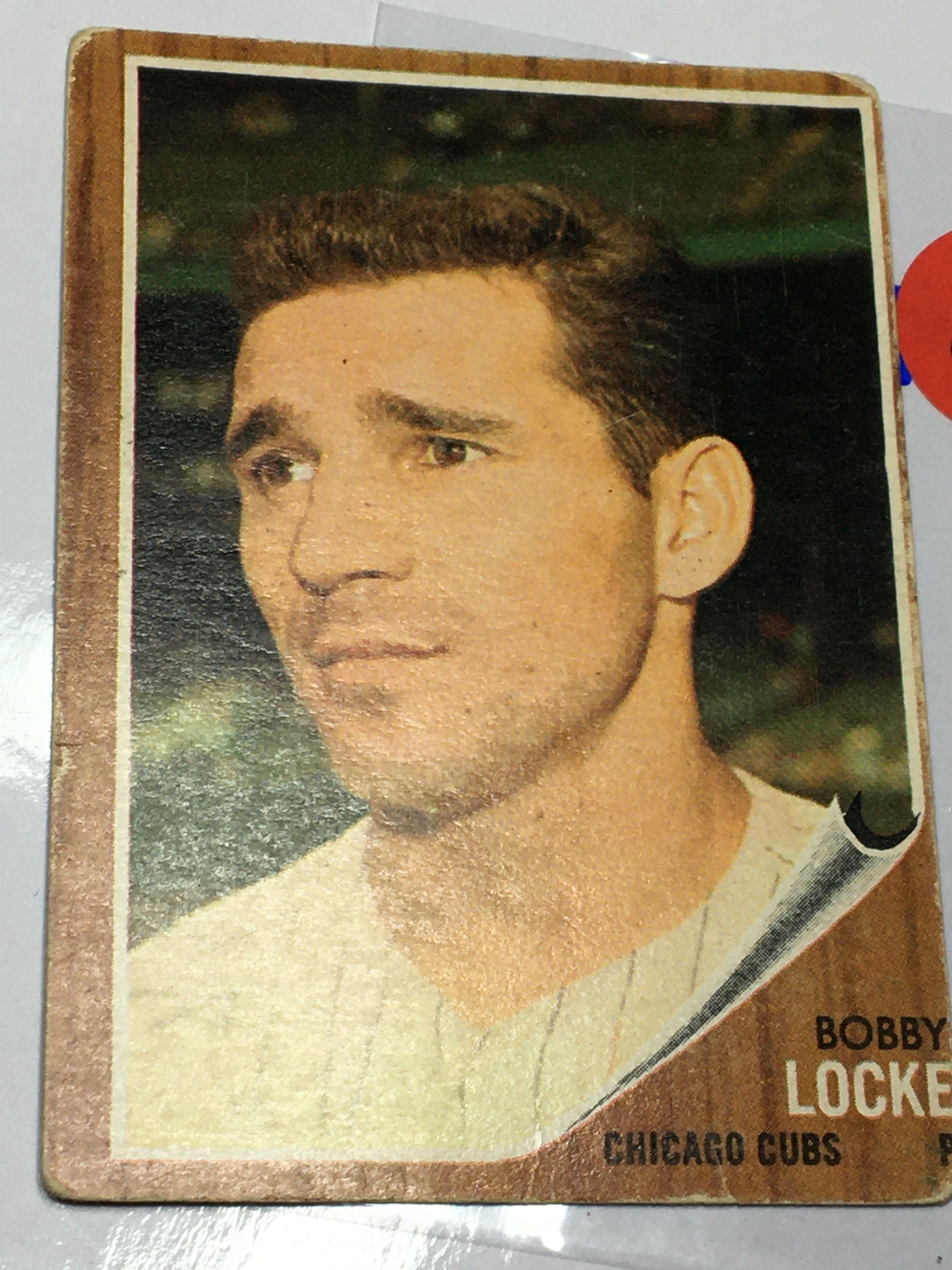 1962 Rookie Card Bobby Locke  Chicago Cubs