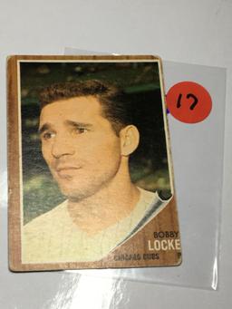 1962 Rookie Card Bobby Locke  Chicago Cubs