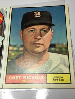 (2) 1961 Oston Red Sox Chet Nichols  New York Yankees Ralph Houk