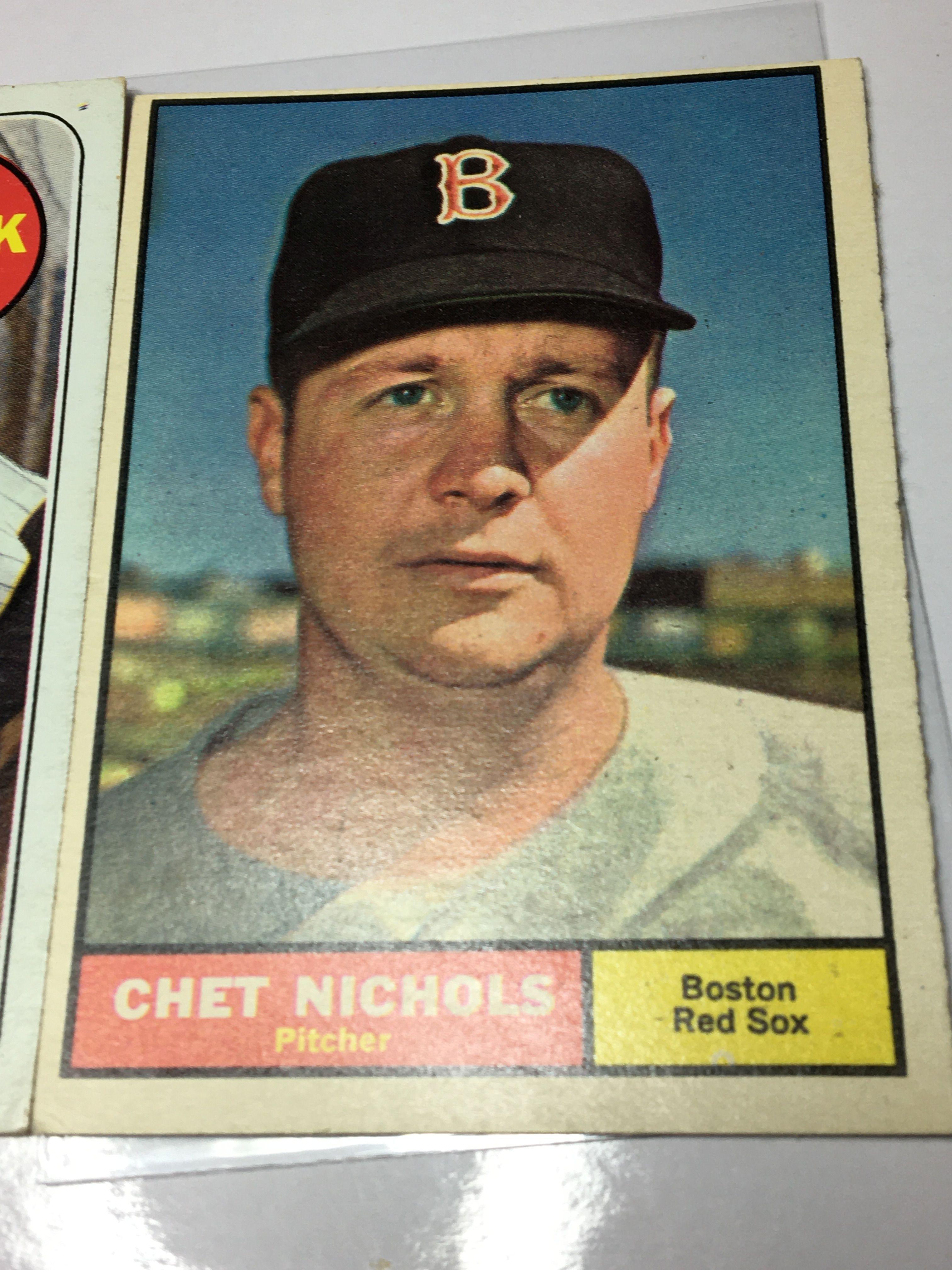 (2) 1961 Oston Red Sox Chet Nichols  New York Yankees Ralph Houk