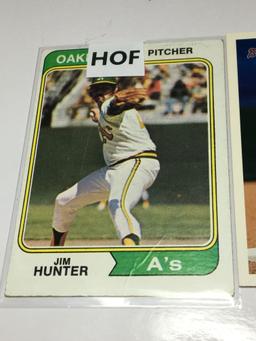 (2)hall Of Fame Cards James Hunter  Chipper Jones