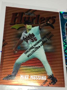 (3) Sports Cards   Justin James   Mike Mussina   Edgar Martinez