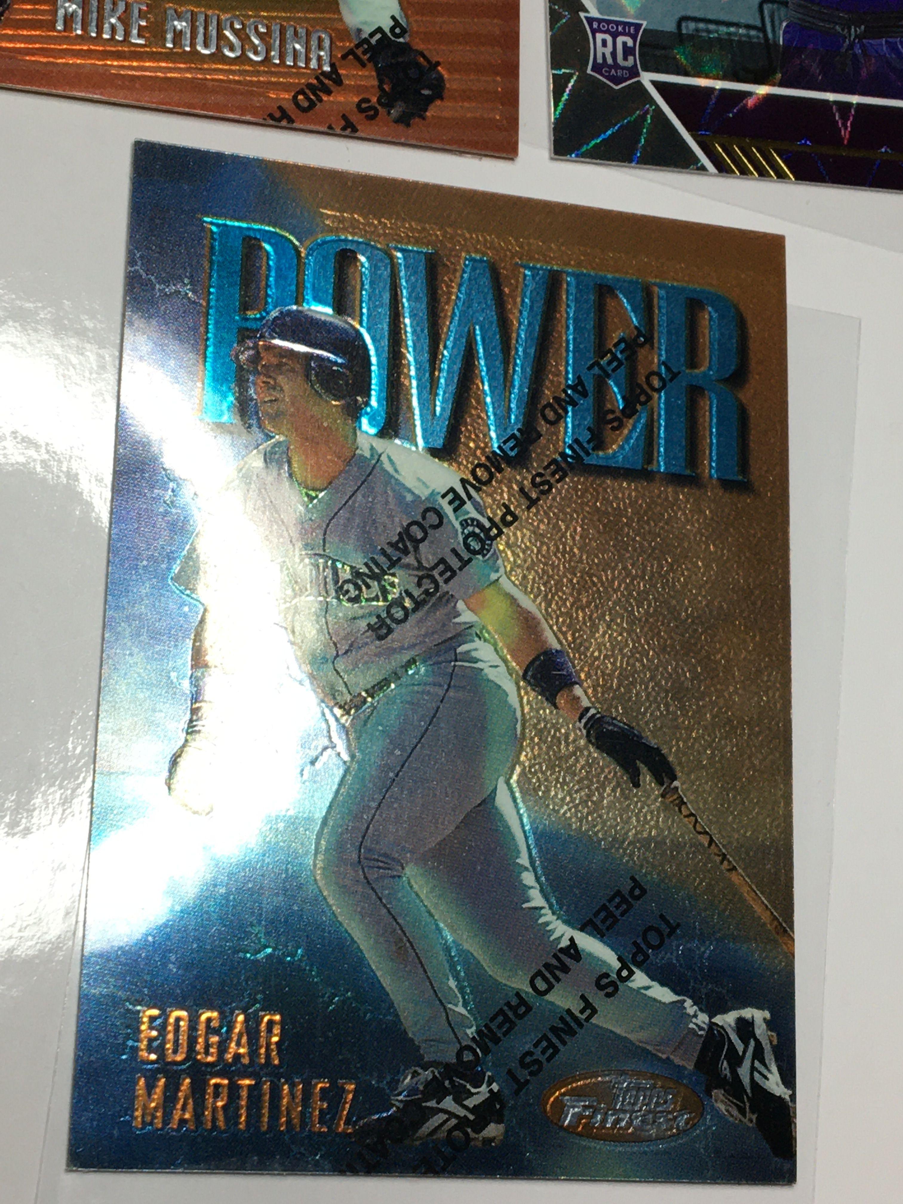 (3) Sports Cards   Justin James   Mike Mussina   Edgar Martinez