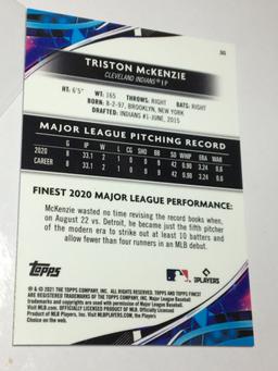 2021 Cleveland Indians Pitcher Triston  Mckenzie