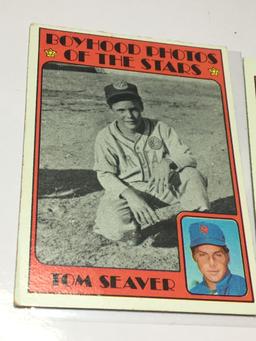 (3) Twins Jim Perry  Reds Dave Concepcion  Yankees Tom Seaver Boyhood Photos