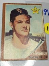 1962 Rookie Card Mike Hershberger Chicago White Sox