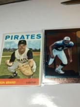 (2) Sports Cards 1964 Pirates Catcher Ron Brand  1999 Rookie Card Tennessee Titans Jevon Kearse