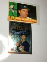 (2) Baseball Trading Cards  1960 Detroit Tigers Ray Narleski   1996 Minnesota Twins  Paul Molitor