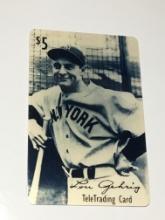 1994 Teletrading Phone Card Lou Gehrig 1903-1941