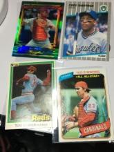 (4) Assorted Baseball Cards 