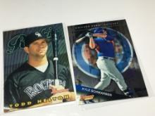 (2) Assorted Baseball Cards  1997 Todd Helton  2015 Kyle Schwarber