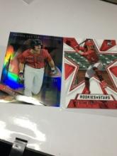(2) Assorted Baseball Cards 2015 Andrew Benintendi  2021 Jonathan India