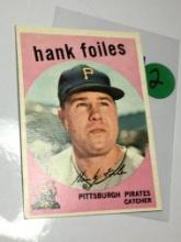 Hank Foiles Pittsburgh Pirates Catcher 1958 Season