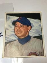 1950 Bowman Gum Chicago Cubs 3rd Baseman Bill Serena 