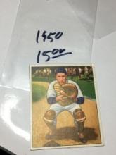 1950 Bowman Gum Card Detroit Tigers Catcher Bob Swift