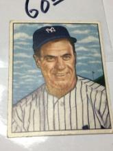 1950 Bowman Gum Card New York Yankees Outfielder Hank Bauer