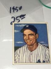 1950 Bowman Gum Cards New York Yankees Outfielder Cliff Mapes