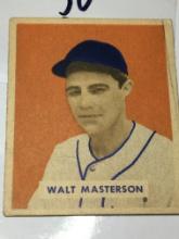 1949 Bowman Gum Cards Washington Senators Walt Masterson