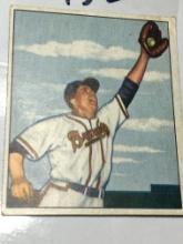 1950 Bowman Gum Cards Atlanta Braves Outfielder Willard Marshall