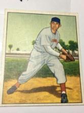 1950 Bowman Gum Card Cincinnati Reds Pitcher Howard Fox