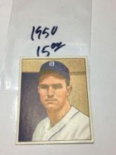 1950 Bowman Gum Card Detroit Tigers 1st Baseman George Vico