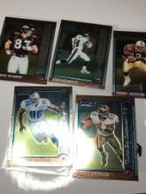 (5) Bowman Chrome N. F.L. Cards T.Mc Griff   S.Bennett  T.Jackson  E.Ekuban  A. Denson 