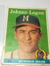 1958 Milwaukee Braves Short Stop Johnny Logan