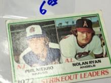 1978 Strike Out Leaders   Atlanta  Braves   Phil Nierko      Los Angeles   Angels    Nolan Ryan