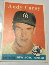 1958 New York Yankees 3rd Base Andy Carey