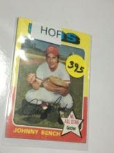 1975 Hall Of Fame Cincinnati Red Johnny Bench