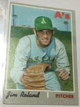 1970  Oakland A's Pitcher Jim Roland