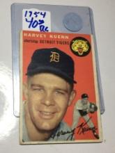 1954 Rookie Card Detroit Tigers Short Stop Harvey Kuenn