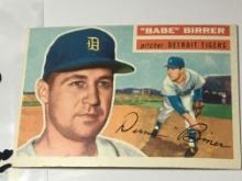 1956 Rookie Card Detroit Tigers "babe" Birrer