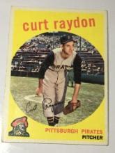 1959 Rookie Card Pittsburg Pirates Pitcher Curt Raydon
