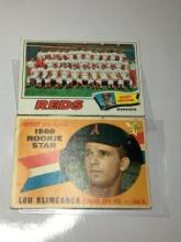 1960 Rookie Star Lou Klimchock Kansas City's A's   1977 Cincinnati Reds Sparky Anderson