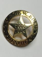 2000-2004 George W. Bush Sheriff Style Election Pin