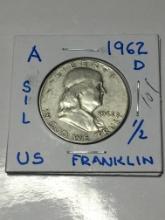 1962 D Franklin Half Dollar