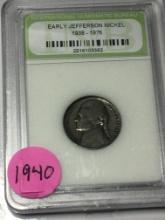 1940 P Jefferson Nickel