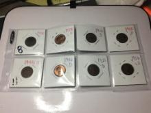 (8) Wheat Cent