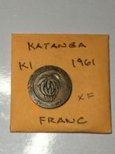 Katanga 1961 Franc Ef
