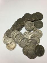 (40) Buffalo Nickel Mostly Teens Various Dates And Mint Marks