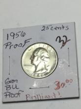 1956 P Quarter 90% Silver